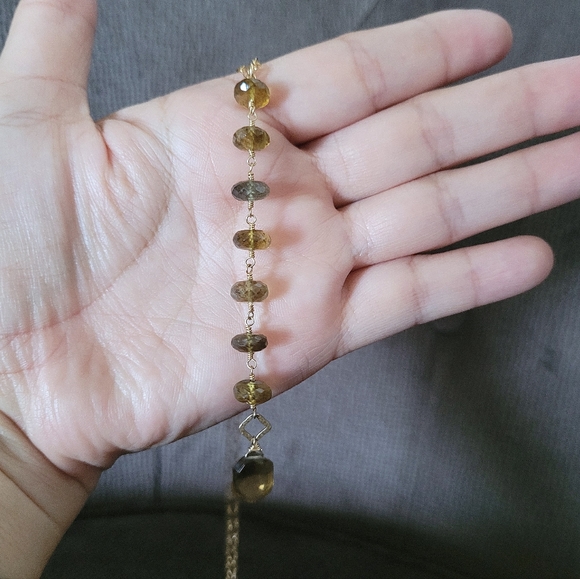 Mossy Green Quartz Pendant Necklace - Picture 6 of 16